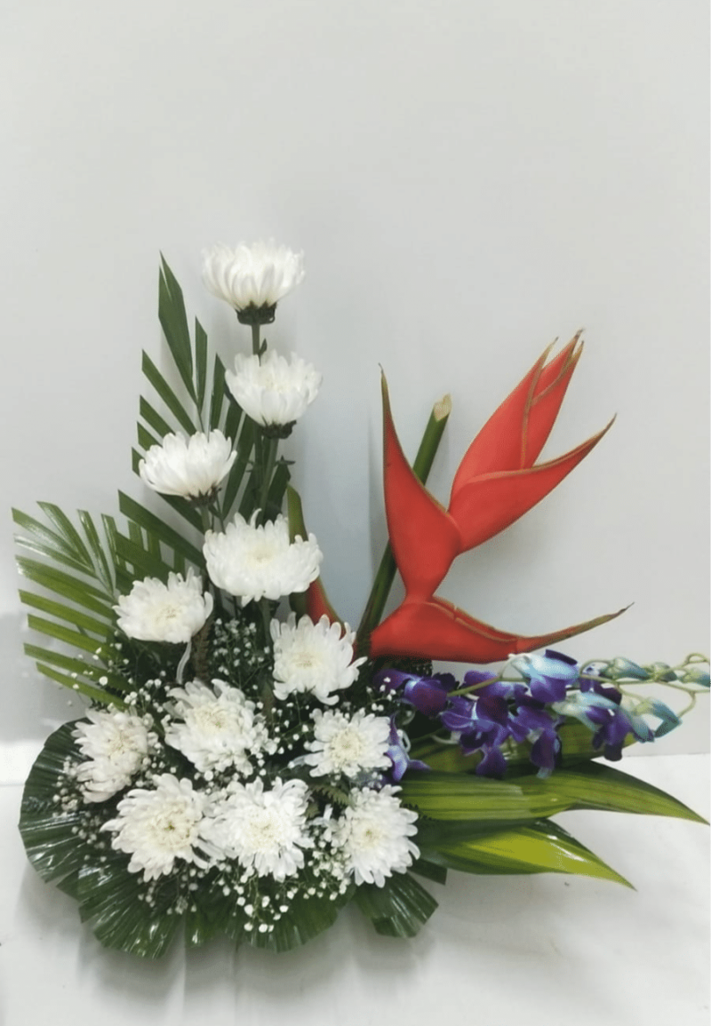 Mixed Flower arrangement in Basket